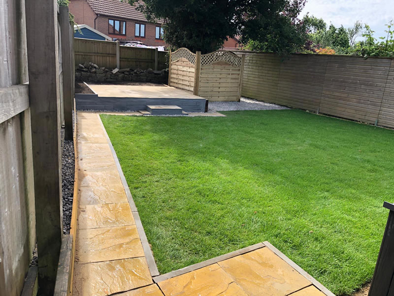 Sketty garden complete looking from left half way